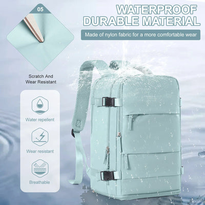 Women Men Hand Luggage Backpack Business College Laptop Travel Backpack Waterproof Carry on mochila viaje cabina avion 40x20x25 - Smarsty