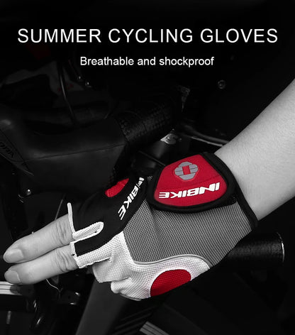 INBIKE Shockproof Gel Cycling Gloves Half Finger - Smarsty