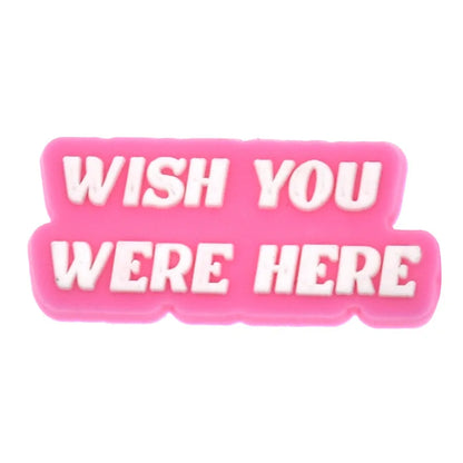 Hot Sales 1Pcs Pink Shoe Charms for Crocs Accessories Pin Shoe Wristband Croc Decorations Buckle Girls Women Party Gifts