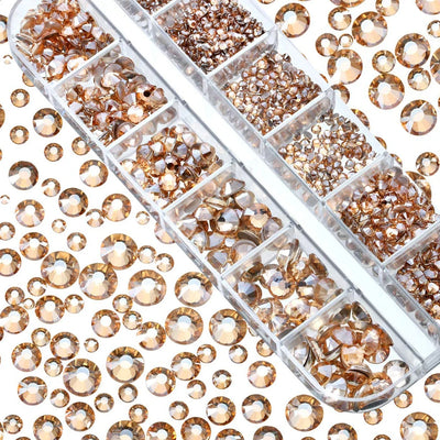 Mixed Nail Rhinestones with Shiny Clear Colors for Stunning Nail Art - Smarsty