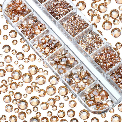 Mixed Nail Rhinestones with Shiny Clear Colors for Stunning Nail Art - Smarsty