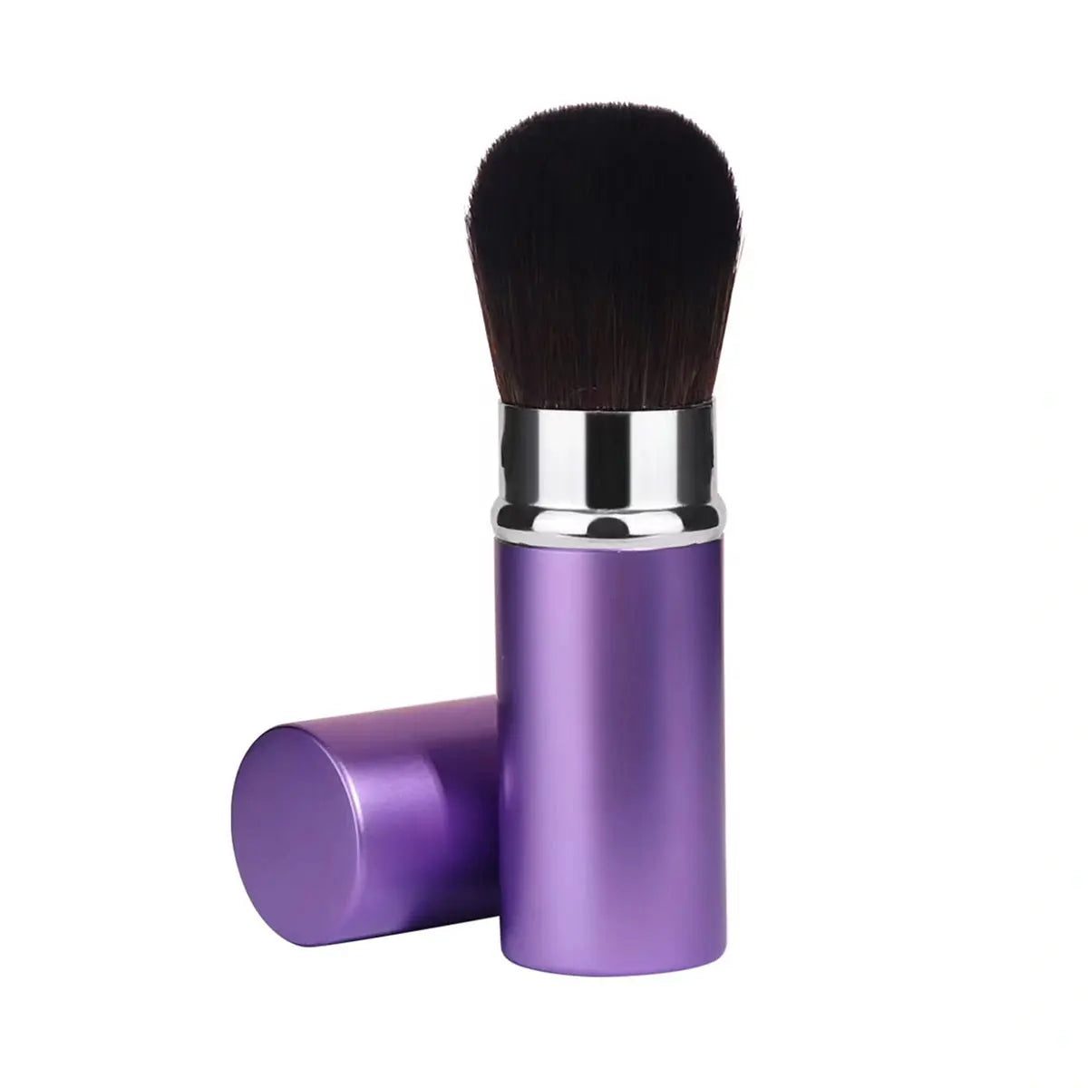 Retractable Makeup Brush with Aluminum Handle for Easy Application - Smarsty