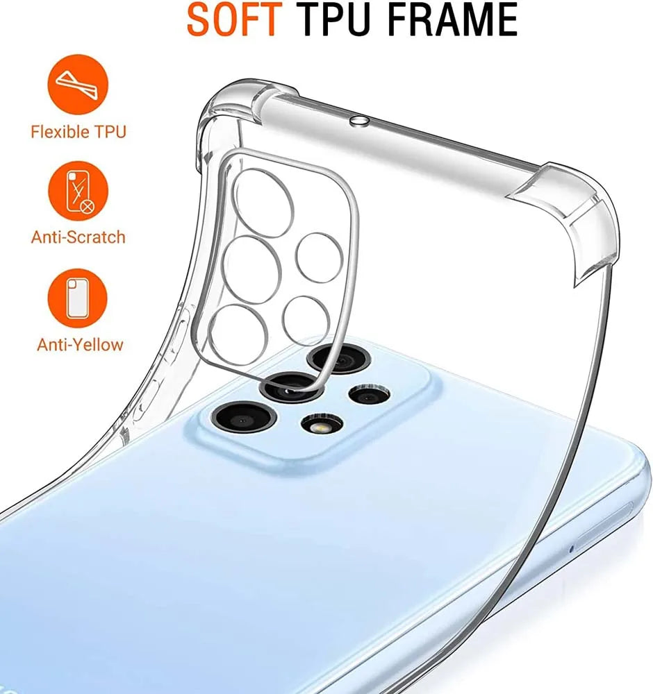 Air Bag Shockproof Transparent Case for Galaxy A Series 5G - Smarsty