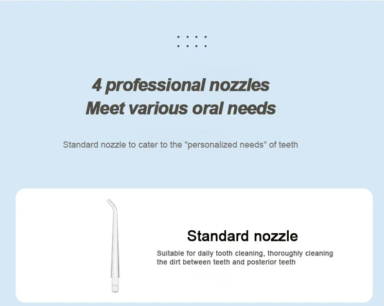 Oral Irrigator Dental Water Jet Flosser Appliance Pick Floss Dentistry Mouth Washing Machine Teeth Whitening Cleaning Tools - Smarsty