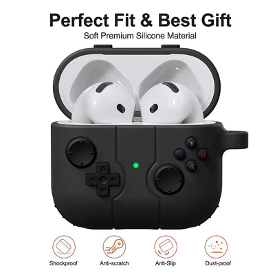 Cute Cartoon Earphone Case for AirPods 4 Silicone Shockproof Cover - Smarsty