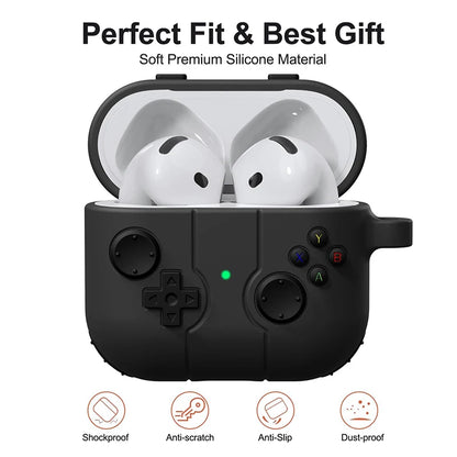 Cute Cartoon Earphone Case for AirPods 4 Silicone Shockproof Cover - Smarsty