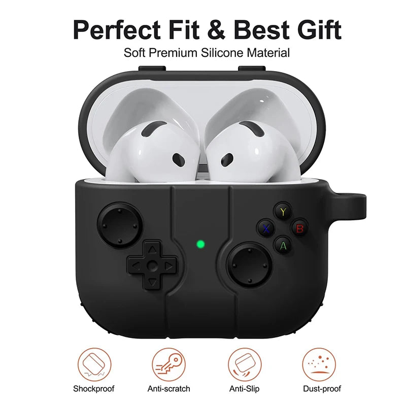 Cute Cartoon Earphone Case for AirPods 4 Silicone Shockproof Cover - Smarsty