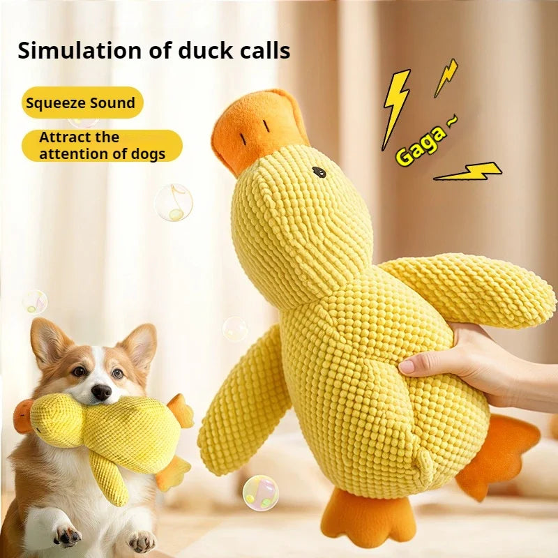 Plush Dog Toy Duck for Teeth Grinding Relief - Smarsty