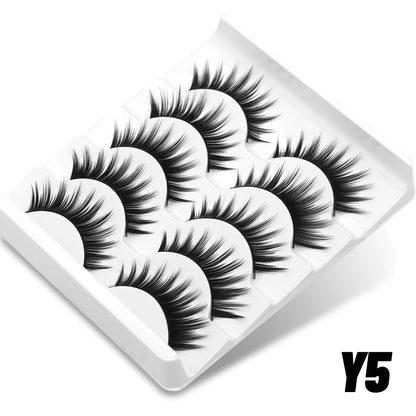 Groinneya Cat Eye 3D Natural False Lashes Fluffy Soft - Smarsty