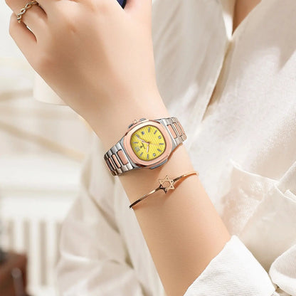 POEDAGAR Luxury Square Watch For Woman Luminous Waterproof Date Ladies Watch Elegant Women's Quartz Watches Simple Female Clock - Smarsty