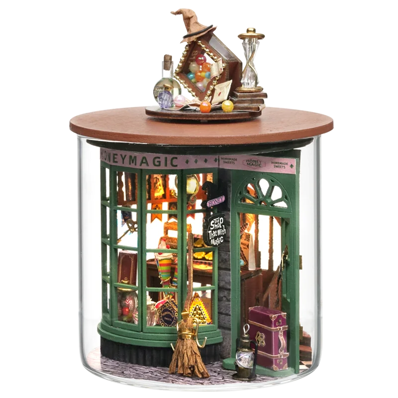 Mini DIY kit for doll house making and assembling room models toys home and bedroom decorations with furniture wooden crafts by Smarsty