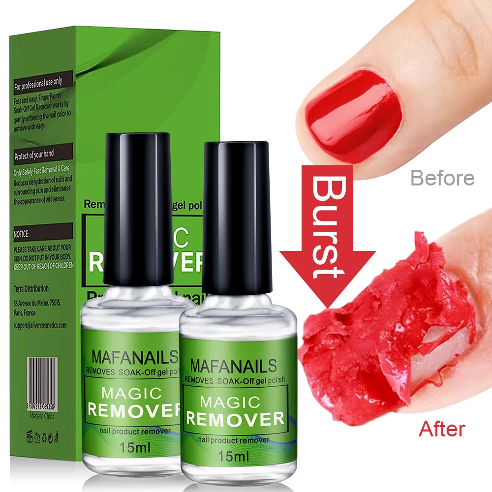 Quick Soak Off Nail Gel Remover 15ml Non-Irritating - Smarsty