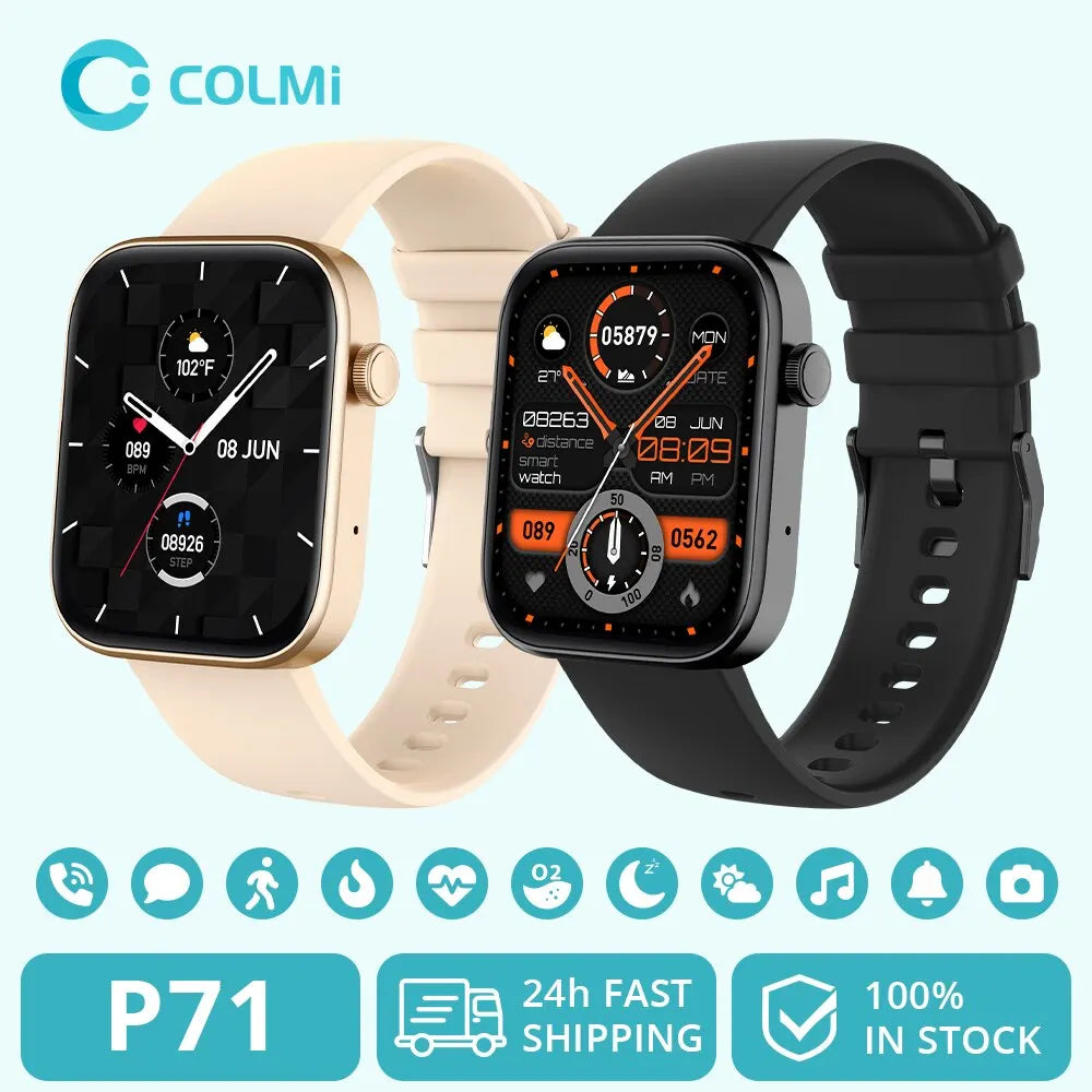 COLMI P71 Smartwatch with Voice Calling and Health Monitoring - Smarsty