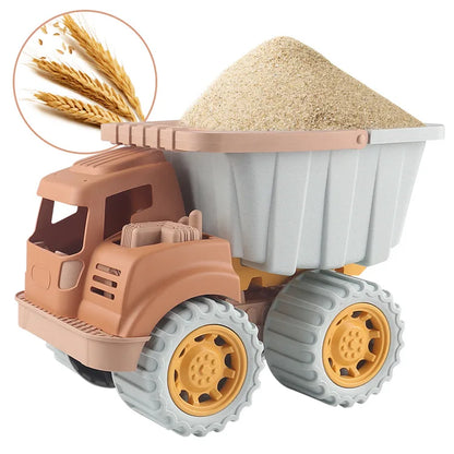 Beach Toys Construction Trucks for Toddler Toys Play Sand Toys Construction Cars for Boys Girls Dump Tractor Toy with Loader