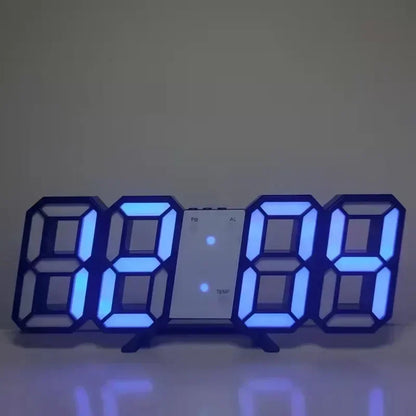 3D LED Digital Alarm Clock with Date and Temperature - Smarsty