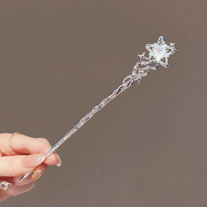 Romantic Moonstone Star Hair Stick for Trendy Girls - Smarsty