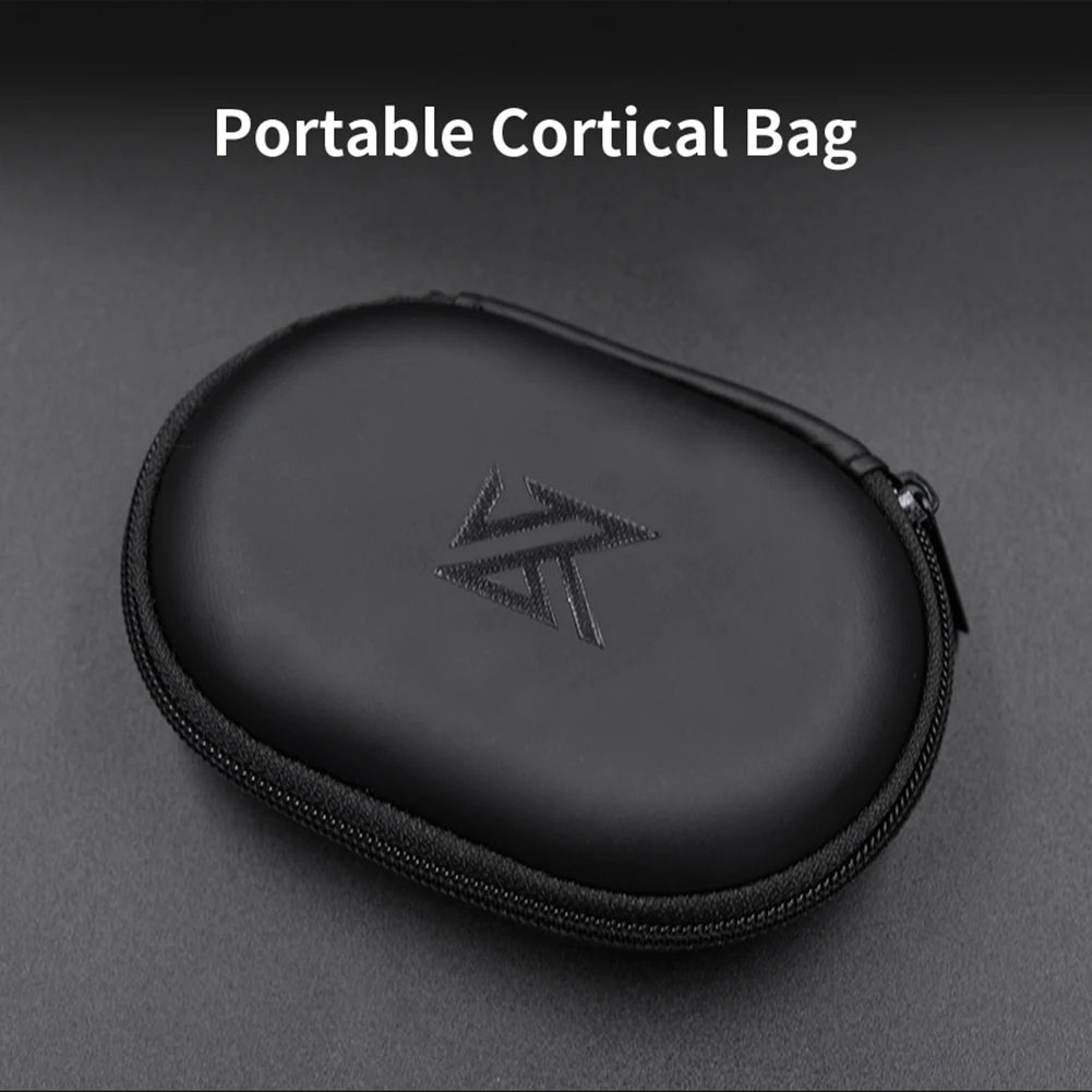 PU Leather Earphones Storage Case with Zipper Closure - Smarsty