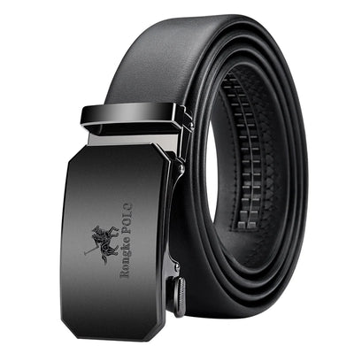 OYIFAN Genuine Leather Men Belt Adjustable Automatic Buckle - Smarsty
