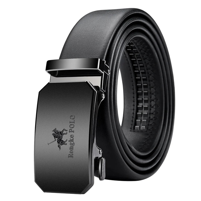 OYIFAN Genuine Leather Men Belt Adjustable Automatic Buckle - Smarsty