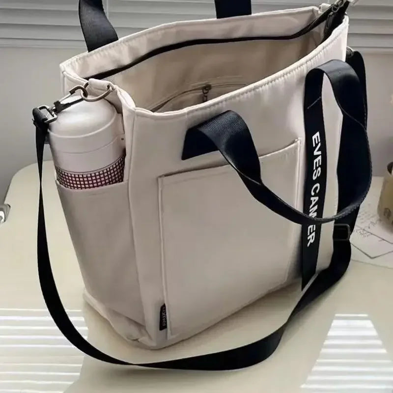 Casual Large Capacity Tote Bag Nylon Waterproof Everyday - Smarsty