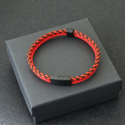 Stylish Paracord Bracelet for Men with Stainless Steel Buckle - Smarsty