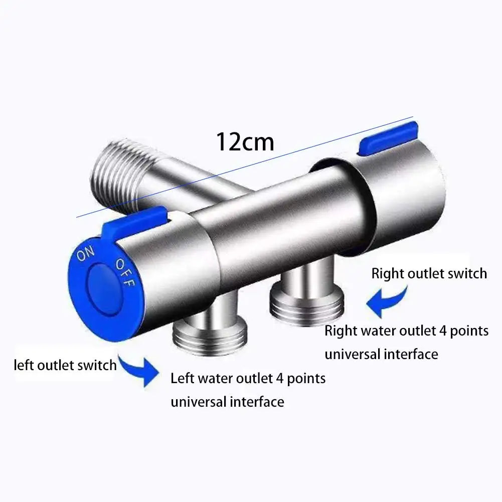 Double Handle Stainless Steel Cold Water Faucet - Smarsty