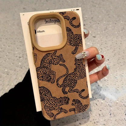 Leopard Pattern Phone Case Shockproof Bumper for iPhone - Smarsty
