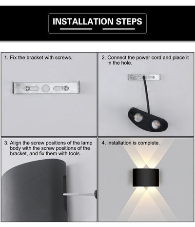 Waterproof LED Wall Lamp for Indoor and Outdoor Use - Smarsty