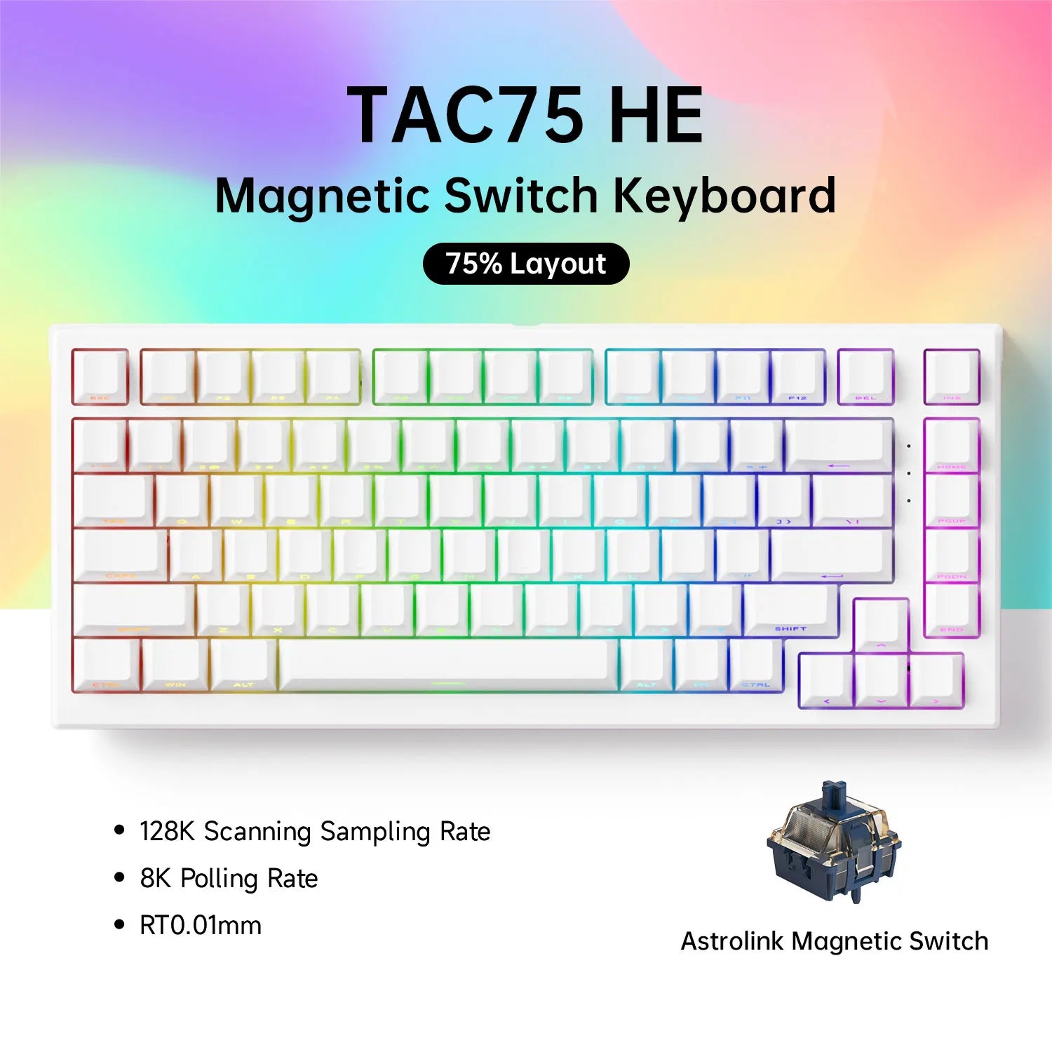 75 Percent Keyboard With Magnetic Switch For Gaming