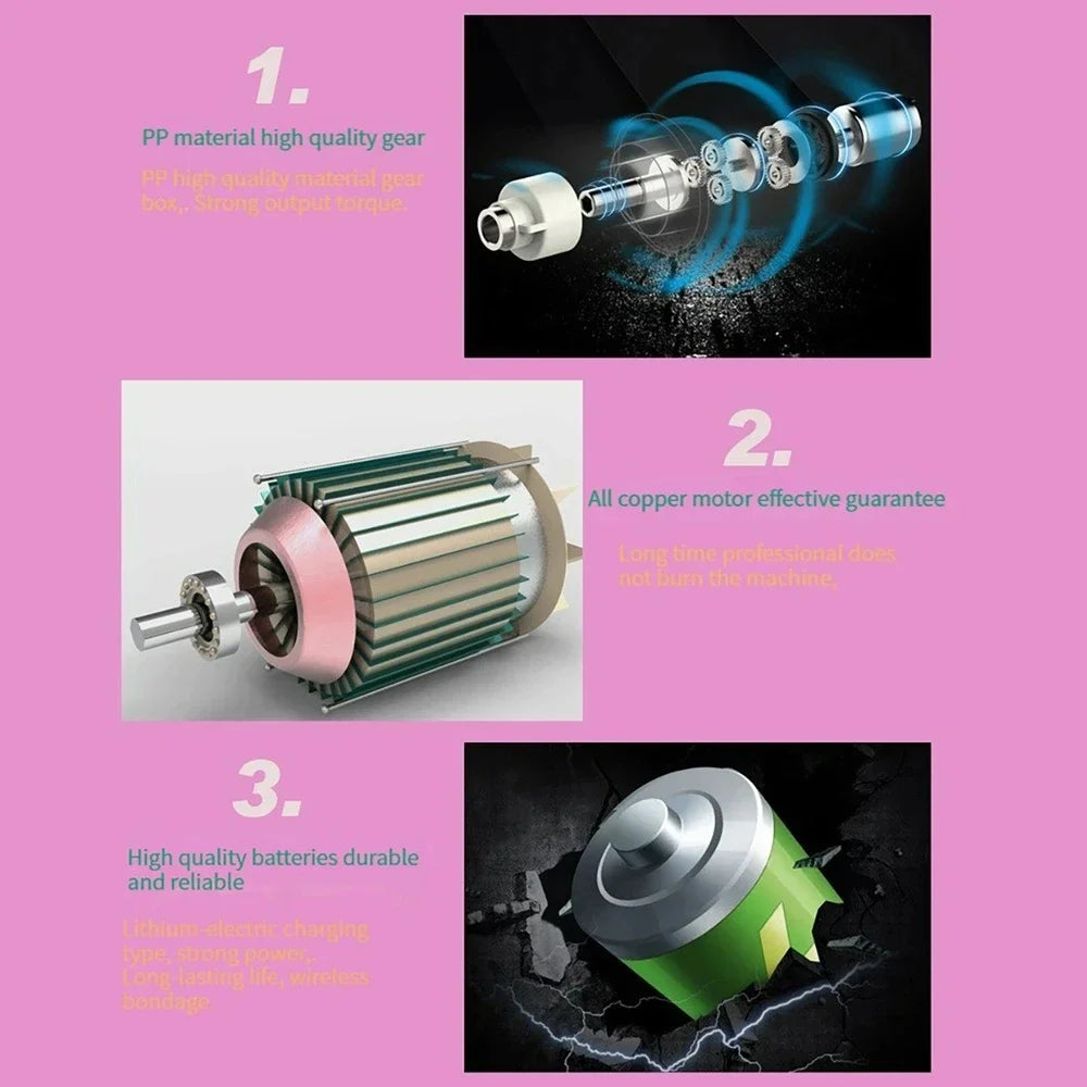 3.6V cordless drill rechargeable electric screwdriver, 3.5N · m maximum torque electric screwdriver, front LED light