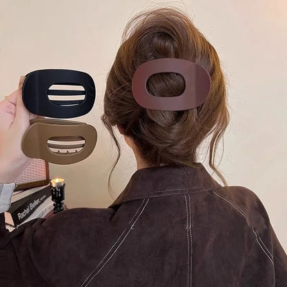 Fashion Leopard Oval Hair Claw Clip for Women - Smarsty