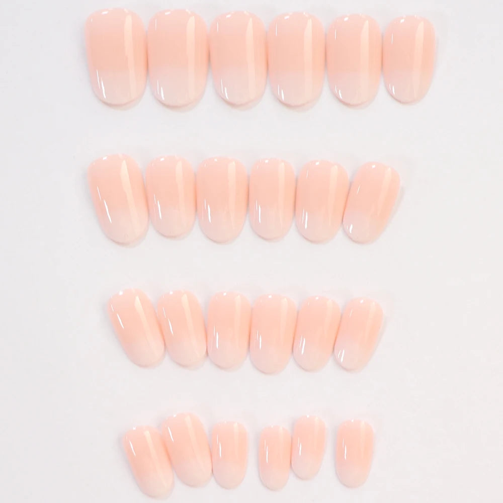 24PCS Almond Fleshcolor Press On Nails for Summer - Smarsty