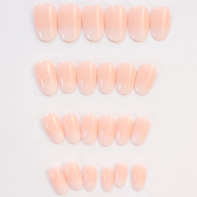 24PCS Almond Fleshcolor Press On Nails for Summer - Smarsty