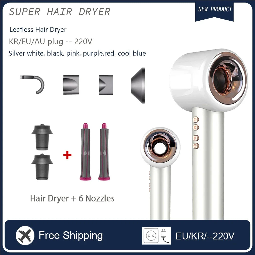 Professional 1600W Negative Ion Hair Dryer for Home Travel - Smarsty