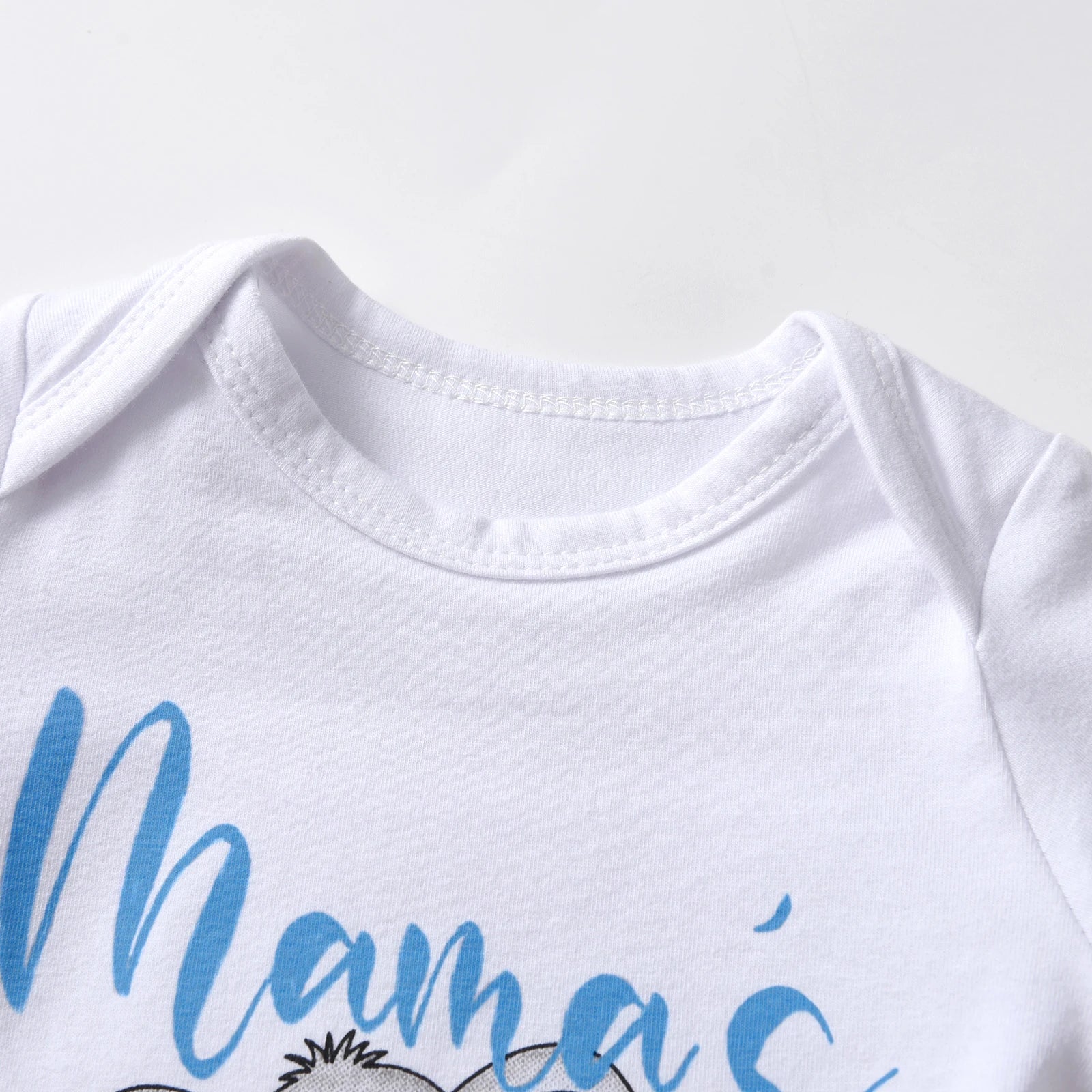 Newborn Baby Boy Clothes Infant Boys Long Sleeve Cartoon Elephant Print Romper Pants Hat 3pcs Outfits Set