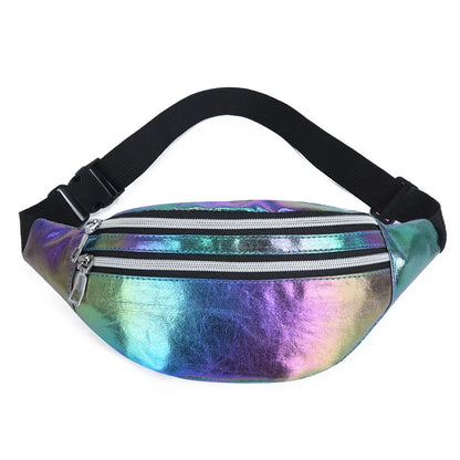 Holographic Fanny Pack Waist Bag For Travel And Beach - Smarsty