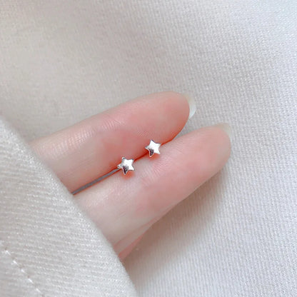 Hypoallergenic Heart Stud Earrings Minimalist Daily Wear - Smarsty
