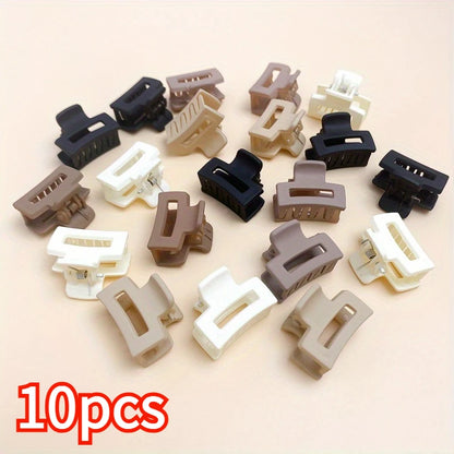 Korean Mini Hair Clip for Cute Bangs in Matte Coffee Color - Smarsty