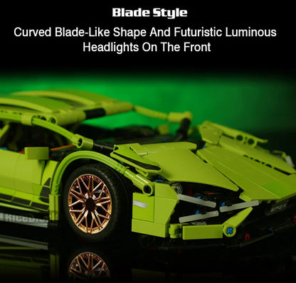 Technical Building Blocks Racing Car Static Model Or Remote Control Electric RC Car Version Optional Construction Toys For Boys