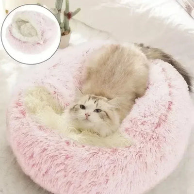 Cozy Plush Cat Bed for Warm Comfortable Sleep - Smarsty