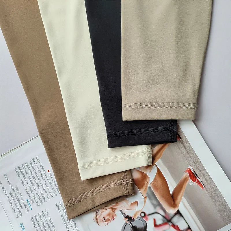 High Quality Sport Leggings For Women High Waist Yoga Leggings Soft Breathable Sports Tights Leggings Fitness Gym Elastic Pants - Smarsty