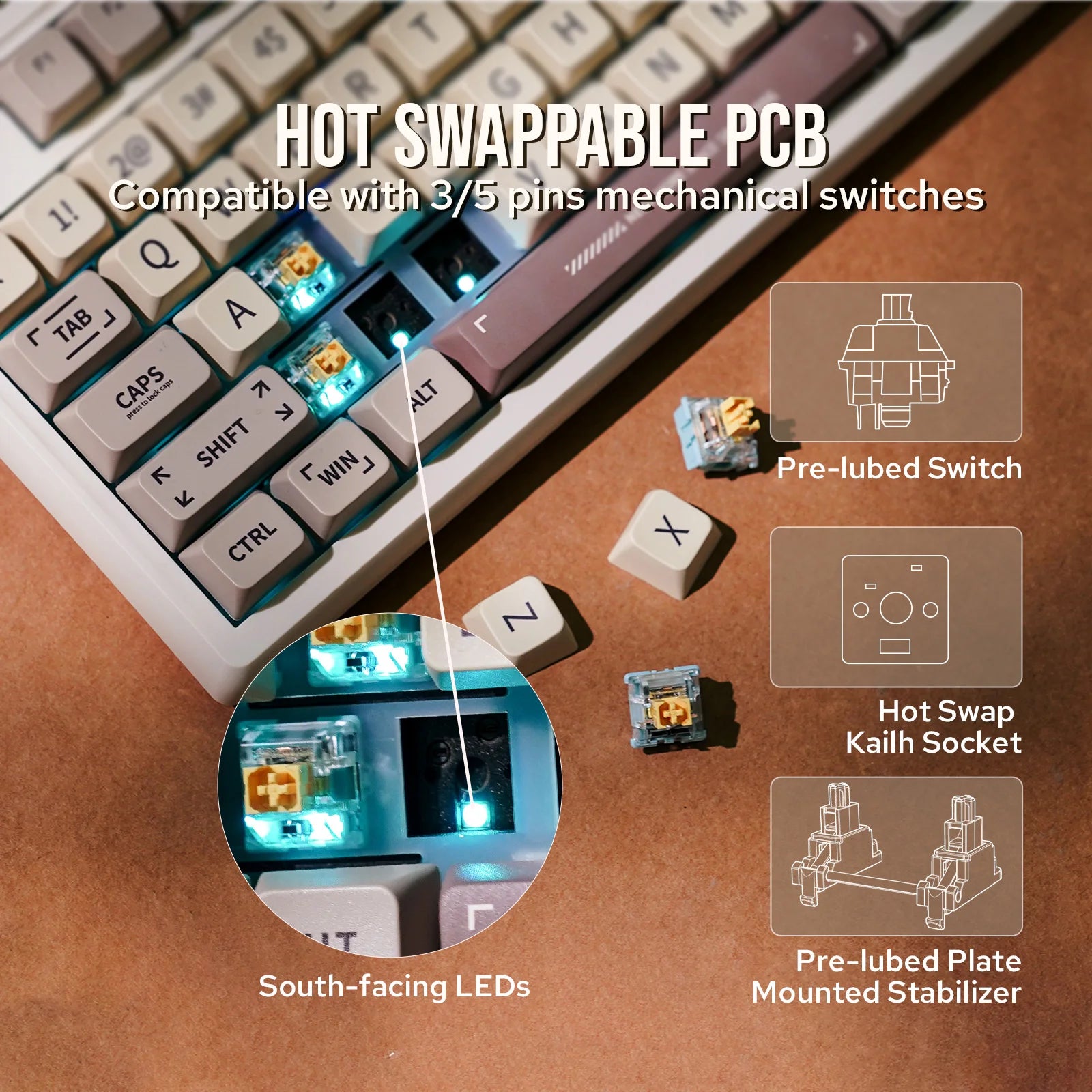 97 Key 95 Percent Mechanical Keyboard With Bluetooth