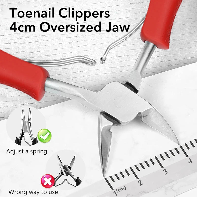 Stainless Steel Toe Nail Clippers for Ingrown Nails - Smarsty