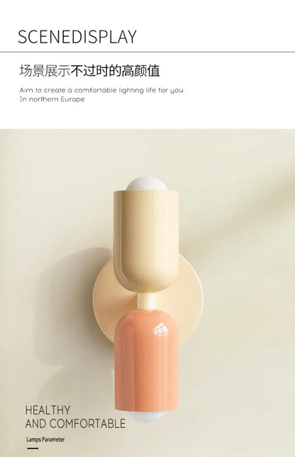 Colorful Nordic Wall Lamp for Children's Rooms - Smarsty