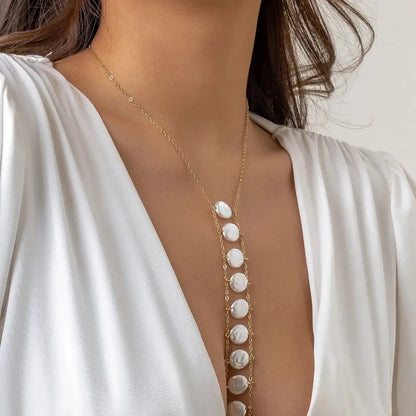 Bohemian Pearl Cross Belly Chain for Summer Style - Smarsty