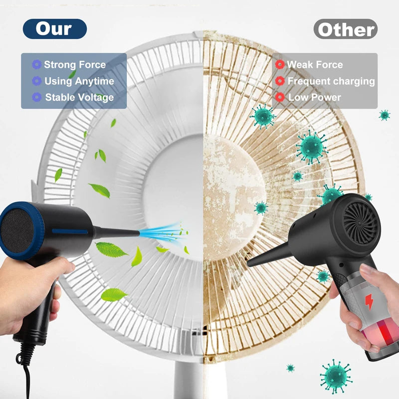 500W Electric Air Duster For PC Keyboard Cleaning Power