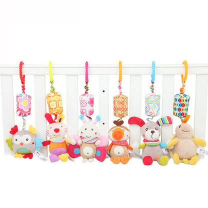 Newborn Baby Plush Stroller Toys Baby Rattles Mobiles Cartoon Animal Hanging Bell Educational Baby Toys 0-12 Months Speelgoed by Smarsty