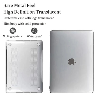 Crystal Clear MacBook Protective Case for Air 13 Pro 14 - Smarsty