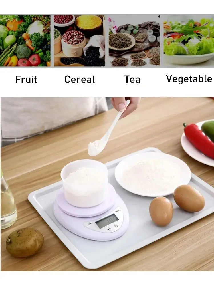 Portable Digital Kitchen Scale with LED Display - Smarsty