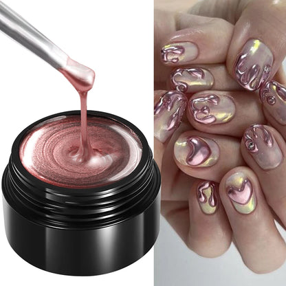 Metallic Chrome Gel Nail Polish for Stunning French Art - Smarsty